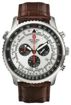 Swiss Alpine Military 7078.9532 chronograaf heren horloge 45, Overige merken, Staal, Verzenden, Polshorloge