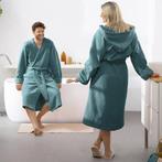 Tweedekans | Moodit Badjas Reese, Artic Blauw - XXL - Unisex, Huis en Inrichting, Badkamer | Badtextiel en Accessoires, Ophalen of Verzenden