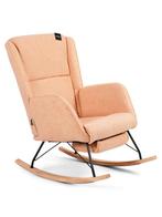 Aemely® Schommelstoel Relax - Beige Apricot Teddy, Blank H, Ophalen of Verzenden, Nieuw, Stoel(en)