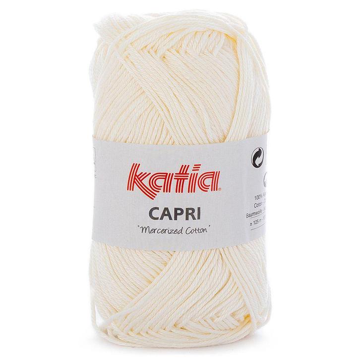 Katia Capri - 82051 ecru - Katoen Garen, Hobby en Vrije tijd, Breien en Haken, Ophalen of Verzenden