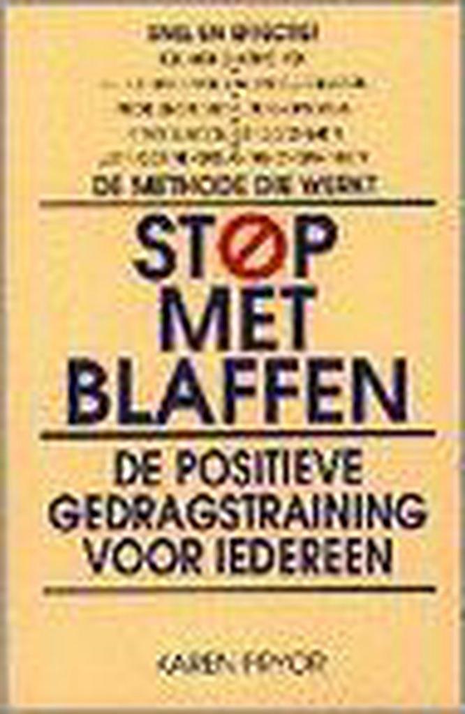 STOP MET BLAFFEN 9789041003676 PRYOR, Boeken, Hobby en Vrije tijd, Gelezen, Verzenden