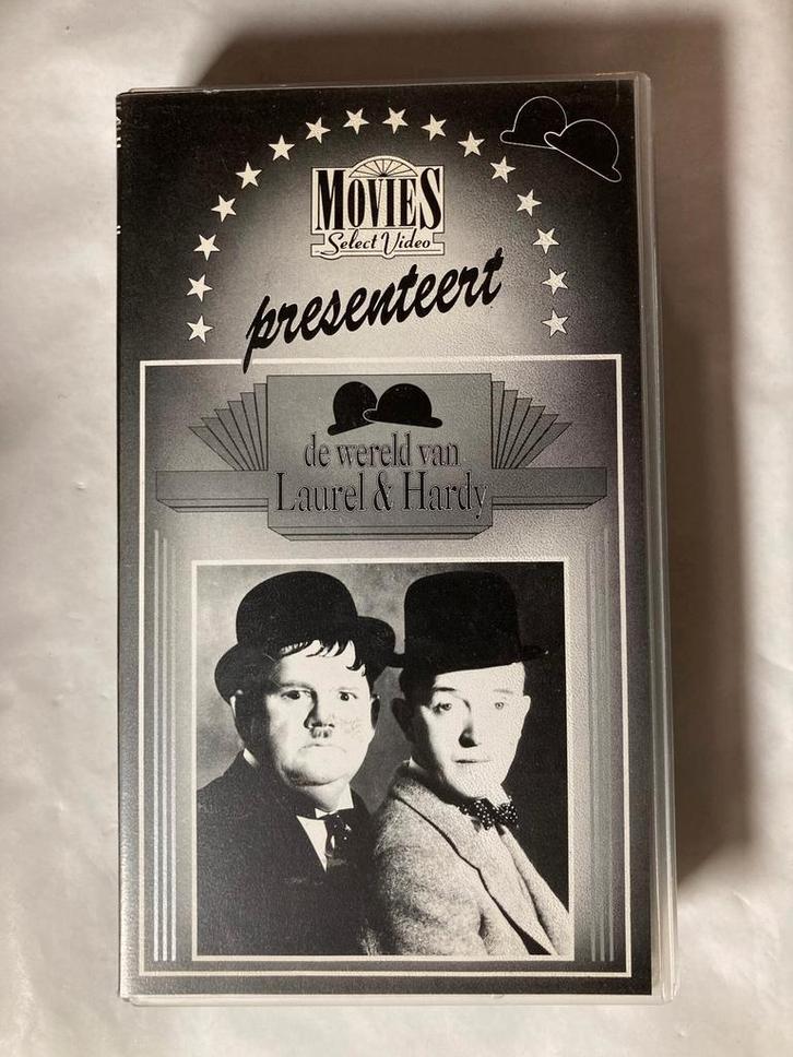 DE WERELD VAN LAUREL & HARDY (VHS), Cd's en Dvd's, VHS | Film, Gebruikt, Verzenden