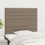 vidaXL Hoofdbord taupe 80x5x118/128 cm Stof, Huis en Inrichting, Slaapkamer | Bedden, Verzenden, Nieuw, Stof