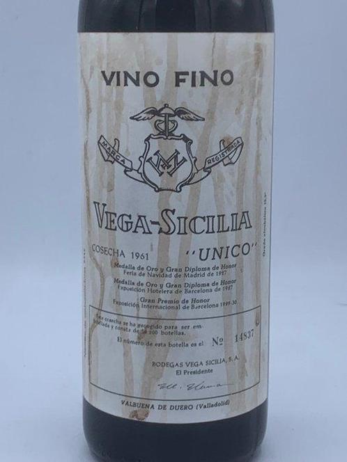 1961 Vega Sicilia, Único - Ribera del Duero Gran Reserva - 1, Verzamelen, Wijnen