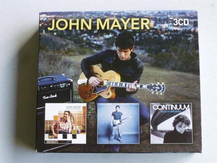 John Mayer - Room for Squares, Heavier things, Continuum (3, Cd's en Dvd's, Cd's | Pop, Zo goed als nieuw, Verzenden