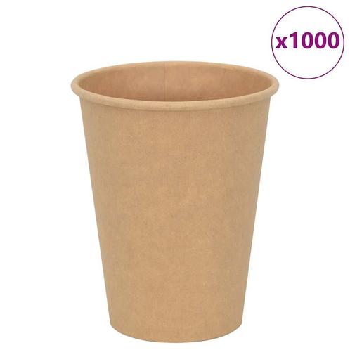 vidaXL Papieren koffiekopjes 1000 st 12oz 300 ml bruin, Huis en Inrichting, Keuken | Servies, Nieuw, Verzenden