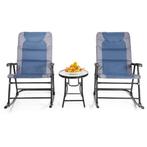 2dekans | Coast 3-delige opvouwbare bistro-set Outdoor, Ophalen of Verzenden, Zo goed als nieuw, Blauw