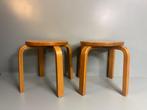 Kruk - Hout - Twee Vintage Kinderkrukken, Antiek en Kunst