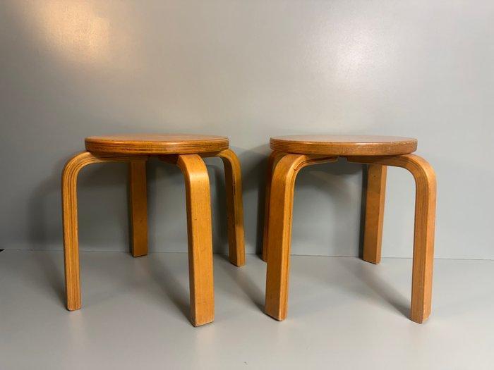 Kruk - Hout - Twee Vintage Kinderkrukken, Antiek en Kunst, Kunst | Designobjecten