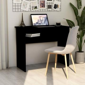 vidaXL Bureau 90x50x74 cm bewerkt hout zwart beschikbaar voor biedingen