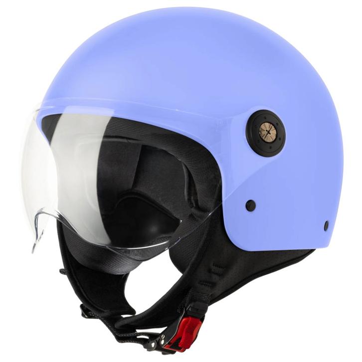 VINZ Duoro - Lavender, Motoren, Kleding | Motorhelmen, M, Jethelm, Verzenden