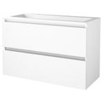 Badmeubelset BWS Salt 100x46cm Greeploos 2 Lades Met, Ophalen of Verzenden, Nieuw, Chroom, Bad