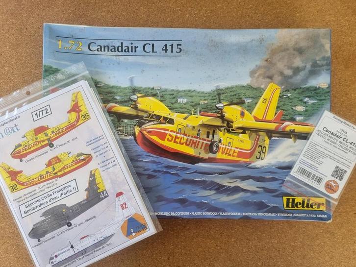 Heller 80370 Canadair CL-415 1:72 + Mask & Decals, Hobby en Vrije tijd, Modelbouw | Vliegtuigen en Helikopters, Heller, Verzenden