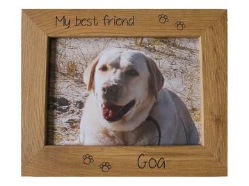 Luxe houten fotolijst My Best Friend hond