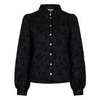 -30% Esqualo  Esqualo Blouse w23-15727 black  maat 40, Nieuw, Zwart, Verzenden