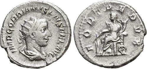 Denar 238-244 n Chr Rom Gordianus Iii 238-244 n Chr, Postzegels en Munten, Munten | Europa | Niet-Euromunten, Verzenden