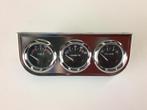 52mm meter set chroom met zwart, Auto diversen, Ophalen of Verzenden, Nieuw