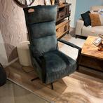 Relaxfauteuil Seduto Blauw Elektrisch - Pronto Wonen, Huis en Inrichting, Fauteuils, Nieuw, 75 tot 100 cm, Ophalen of Verzenden