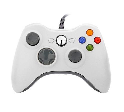 Xbox 360 Controller Wired Wit (Third Party) (Nieuw), Spelcomputers en Games, Spelcomputers | Xbox | Accessoires, Nieuw, Ophalen of Verzenden