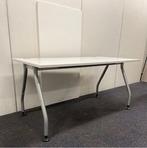 werndl verstelbaar bureau, 160x80cm, wit blad - grijze poten, Huis en Inrichting, Bureaus, Ophalen of Verzenden, In hoogte verstelbaar