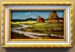 Ludovico Tommasi (1866-1941) - Paesaggio rurale con covoni -