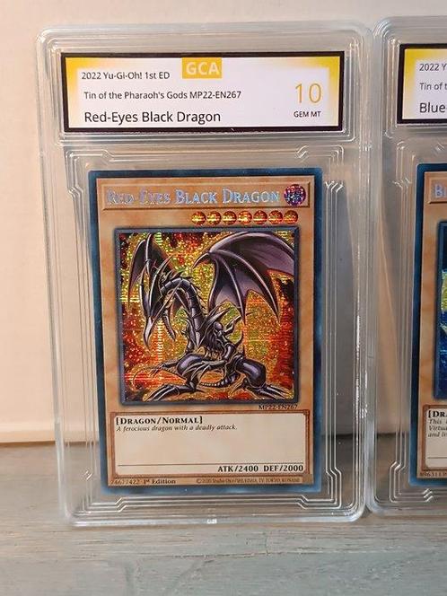 Konami - 2 Card - Yu-Gi-Oh! - Blue-Eyes White Dragon &, Verzamelen, Overige Verzamelen