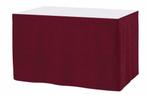 Tafelrok ongeplooid 410x73cm kleur bordeaux - outlet, Tafelaankleding, Ophalen of Verzenden, Nieuw in verpakking