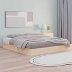 vidaXL Bedframe massief hout 120x200 cm, Bruin, Verzenden, Nieuw, Twijfelaar