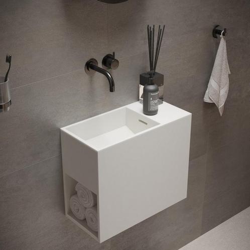 Fontein Ideavit Solidwash 45x22x38 cm Solid Surface, Doe-het-zelf en Verbouw, Sanitair, Overige typen, Nieuw, Ophalen of Verzenden