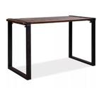 Tafel | Bruin-Zwart | Hardhout | Hoog | 220x80x110cm, Verzenden, Nieuw in verpakking