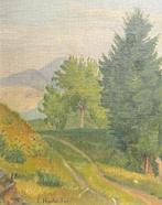 Emma Horlacher (act.c.1882-c.1894) - Der Waldweg, Antiek en Kunst, Kunst | Schilderijen | Klassiek