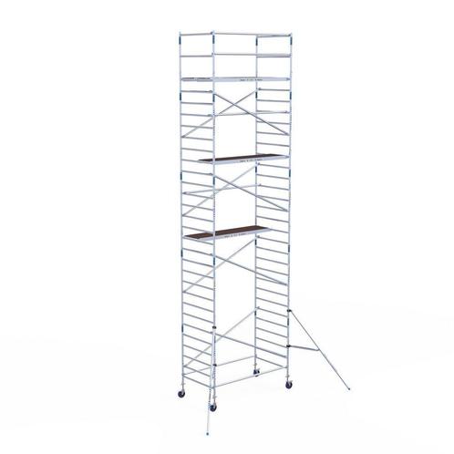 Alumexx Budget rolsteiger 135x250 10,2m werkhoogte, Doe-het-zelf en Verbouw, Steigers, Rolsteiger of Kamersteiger, Nieuw, 5 meter of hoger