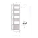 Designradiator Boss & Wessing Vertico Multirail 160x40 cm, Doe-het-zelf en Verbouw, Verwarming en Radiatoren, Ophalen of Verzenden
