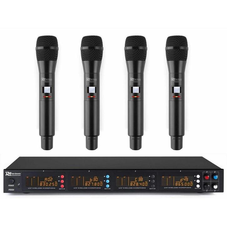 Retourdeal - Power Dynamics PD504H draadloos microfoonsystee, Muziek en Instrumenten, Microfoons, Zo goed als nieuw, Verzenden