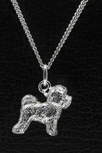 Zilveren Bichon frise ketting hanger - groot, Verzenden, Nieuw
