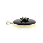 Gouden en zilveren hanger met een mix van edelstenen, Ophalen of Verzenden, Gebruikt, Goud, Overige merken