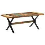 vidaXL Eettafel 180x90x73 cm massief hergebruikt hout, Huis en Inrichting, Tafels | Eettafels, Verzenden, Nieuw