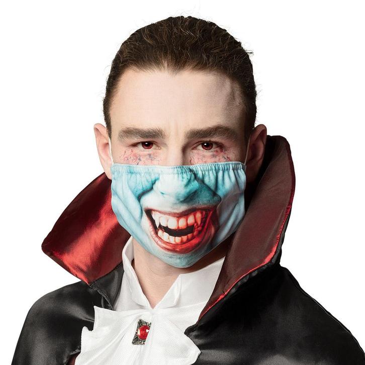 Halloween Mondkapje Vampier, Hobby en Vrije tijd, Feestartikelen, Nieuw, Verzenden