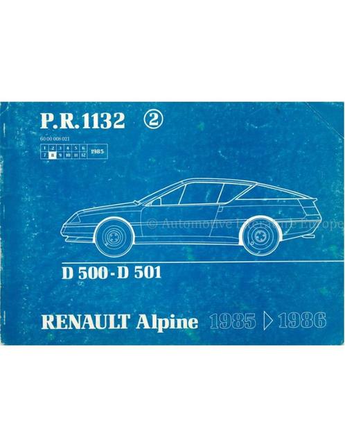 1985 - 1986 ALPINA V6 GT ONDERDELENBOEK, Auto diversen, Handleidingen en Instructieboekjes