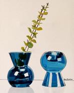 Antonio Perotti - Still Life Vasi in vetro blu Ftalo