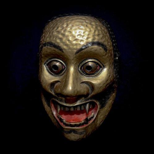SUPER RARE - Signed Japan Wooden Noh Mask of, Antiek en Kunst, Antiek | Overige Antiek