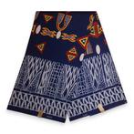 Afrikaanse stof - Toghu Ndop Cameroon - Poly, Hobby en Vrije tijd, Stoffen en Lappen, Ophalen of Verzenden, Nieuw
