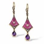 Oorbellen - 14 karaat Geel goud, Antieke Russische, 56k goud, Nieuw