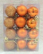Kerstballen 3cm. kerstbal koper mat/glans/glitter box24 leuk, Ophalen of Verzenden, Nieuw