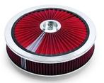 Luchtfilter 14 inch edelbrock high flow rood, Auto-onderdelen, Filters, Nieuw, Verzenden