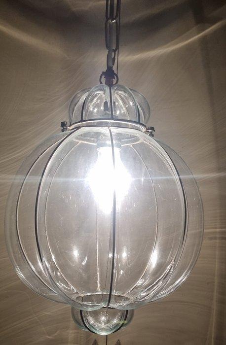 Plafondlamp - Glas, IJzer - Venetiaanse hanglamp, Antiek en Kunst, Curiosa en Brocante