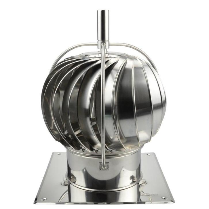 Turbowent draaikap met bodemplaat 200 mm, Huis en Inrichting, Haarden, Ophalen