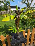 Beeld, XL Bronze: Lady in Bikini - 58 cm - Brons, Marmer, Antiek en Kunst