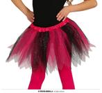 Glitter Tutu Roze/Zwart Kind, Kleding | Dames, Carnavalskleding en Feestkleding, Ophalen of Verzenden, Nieuw