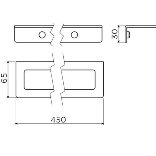 Handdoekrek Clou Fold 3 x 45 cm Chroom, Doe-het-zelf en Verbouw, Sanitair, Ophalen of Verzenden